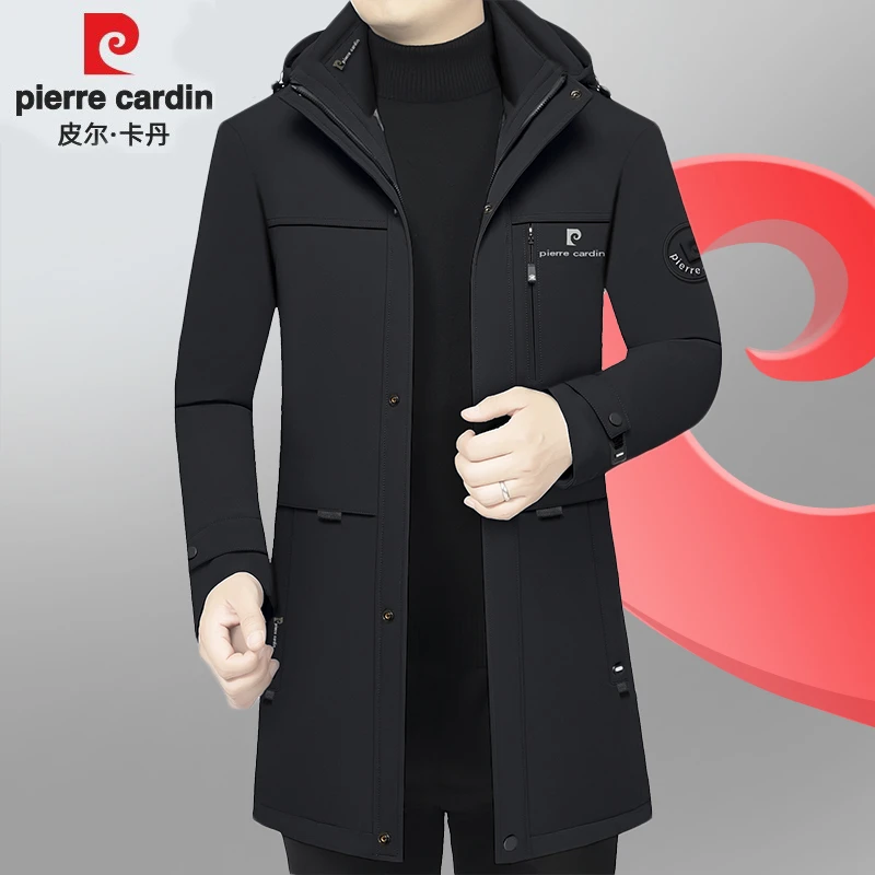 皮尔卡丹男士冬季新款棉服可脱卸内胆加厚一衣三穿棉衣防寒服外套