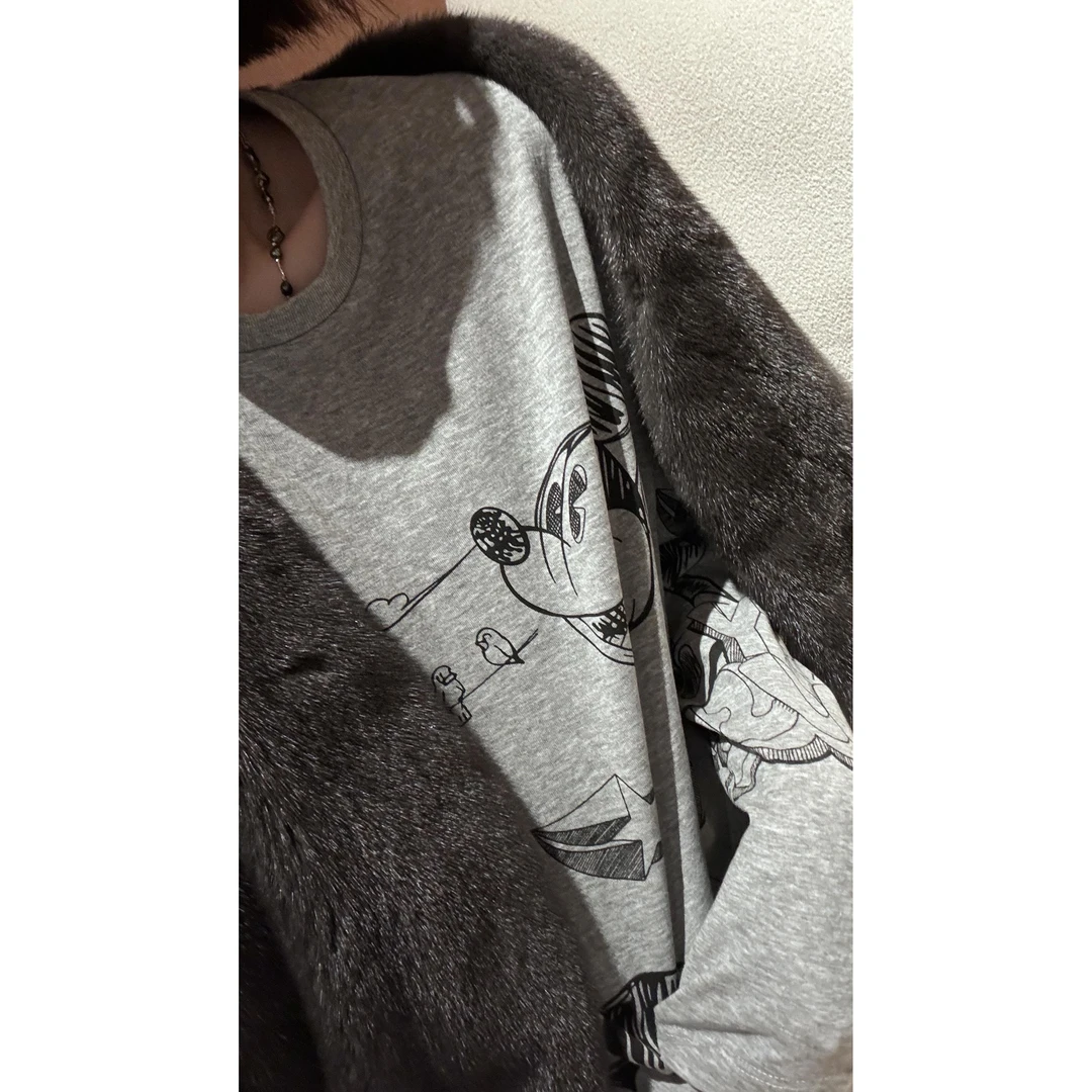 JIUJIU【奇思妙想】时尚休闲宽松圆领百搭T恤春季0220