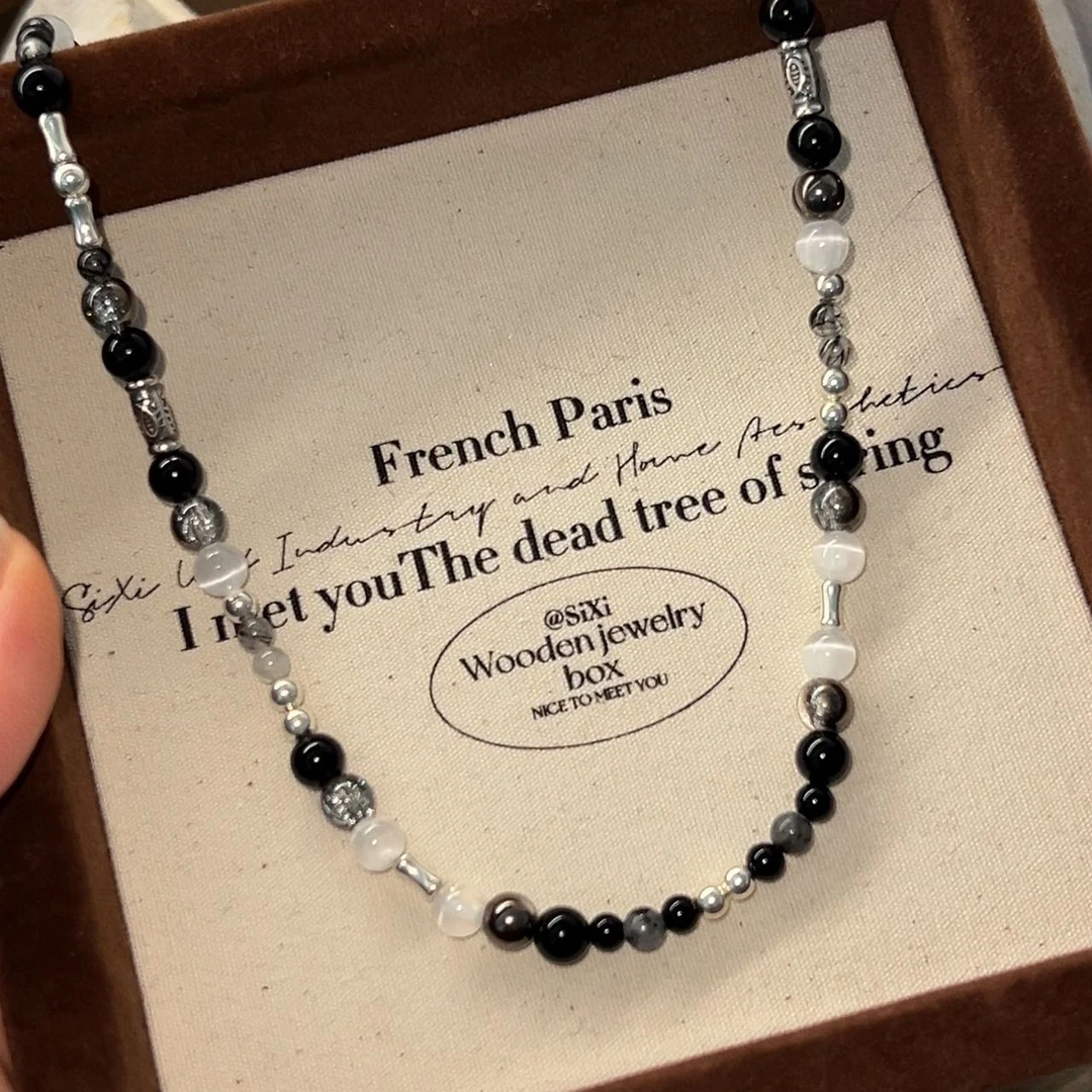 链子925银 JIUJIU【闪光灯】手工百搭复古小众设计感轻奢项链0926