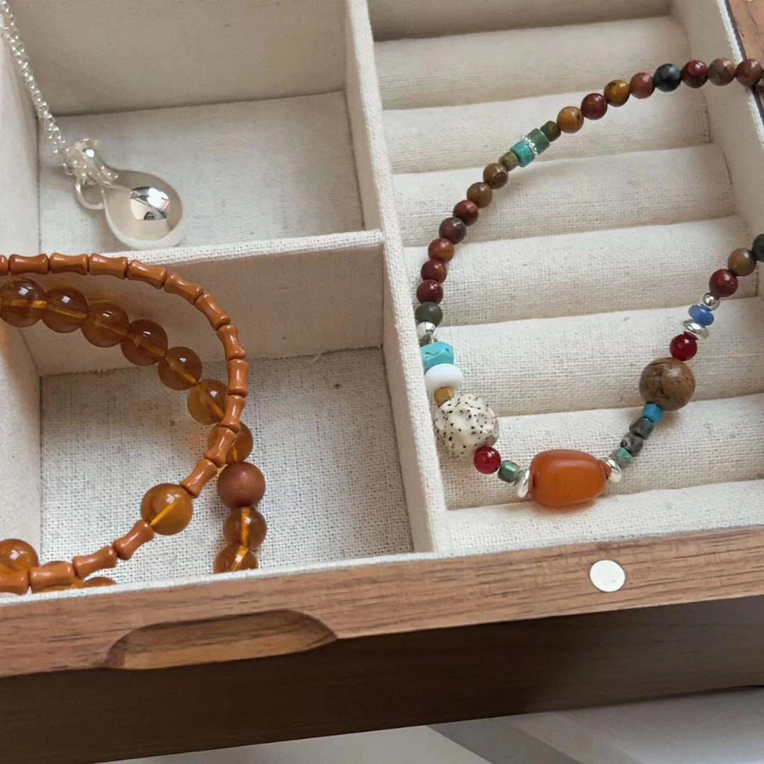 吊坠925银 JIUJIU【雅丹】气质时尚百搭项链0915