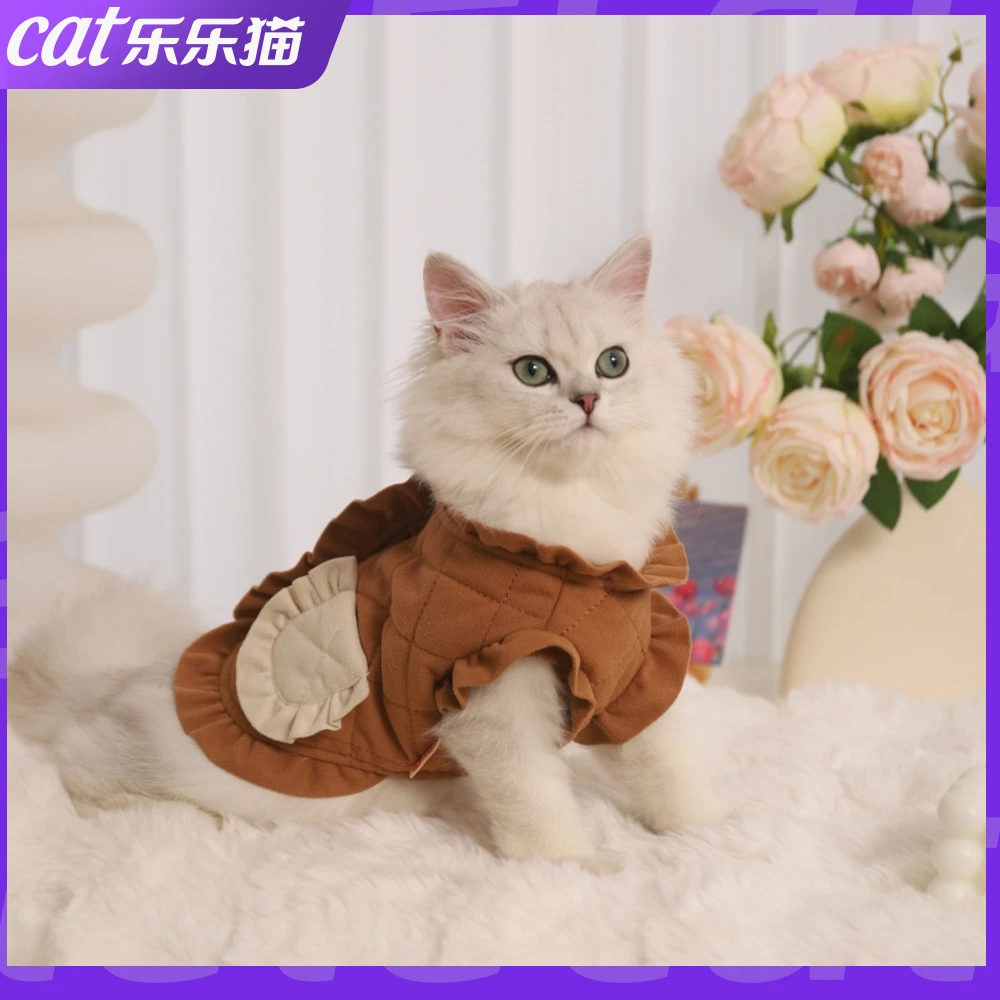 猫咪衣服冬季保暖宠物马甲布偶英短防掉毛秋冬装泰迪比熊狗衣服