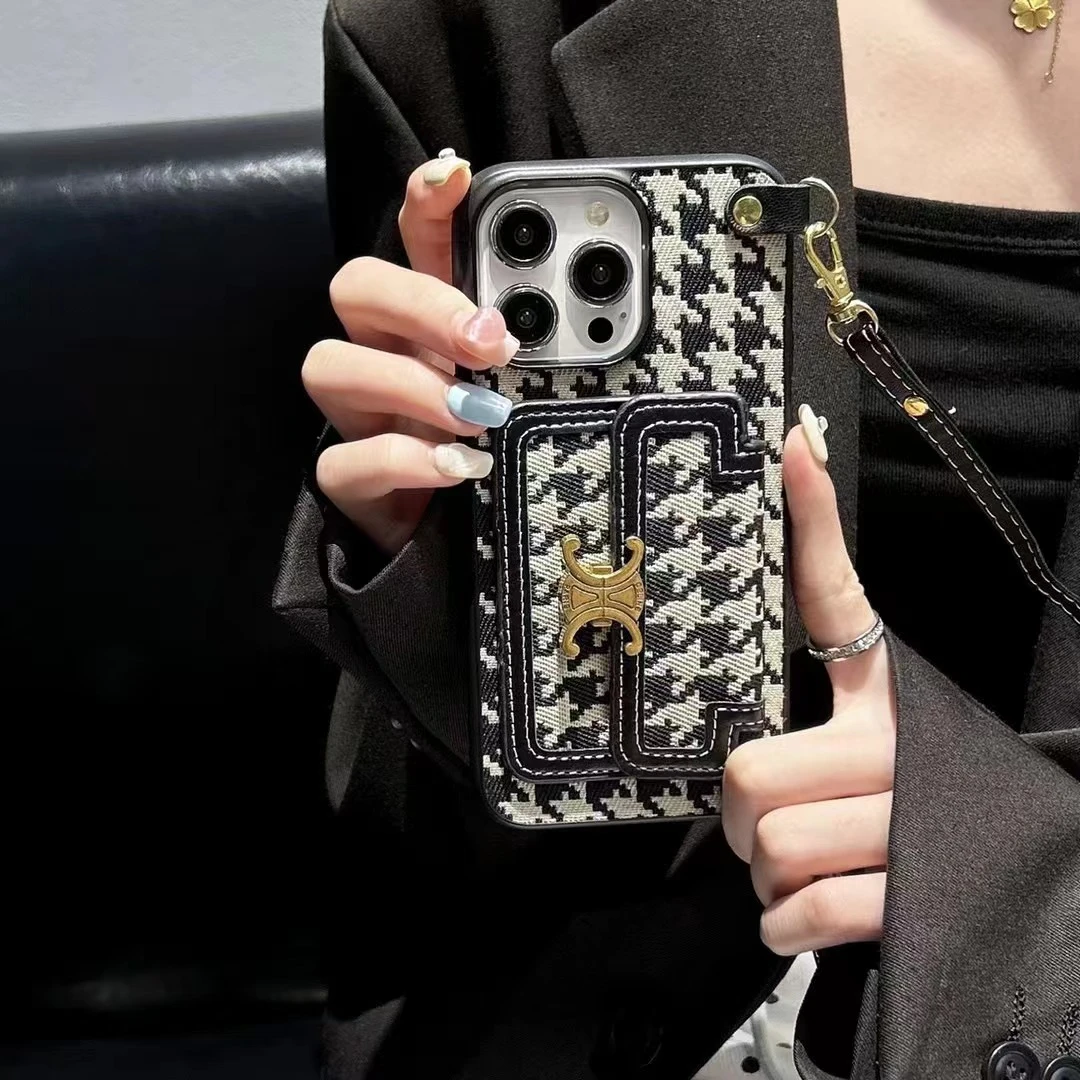 苹果15promax手机壳潮牌斜跨15pro防摔套插卡15男女保护套插卡14p