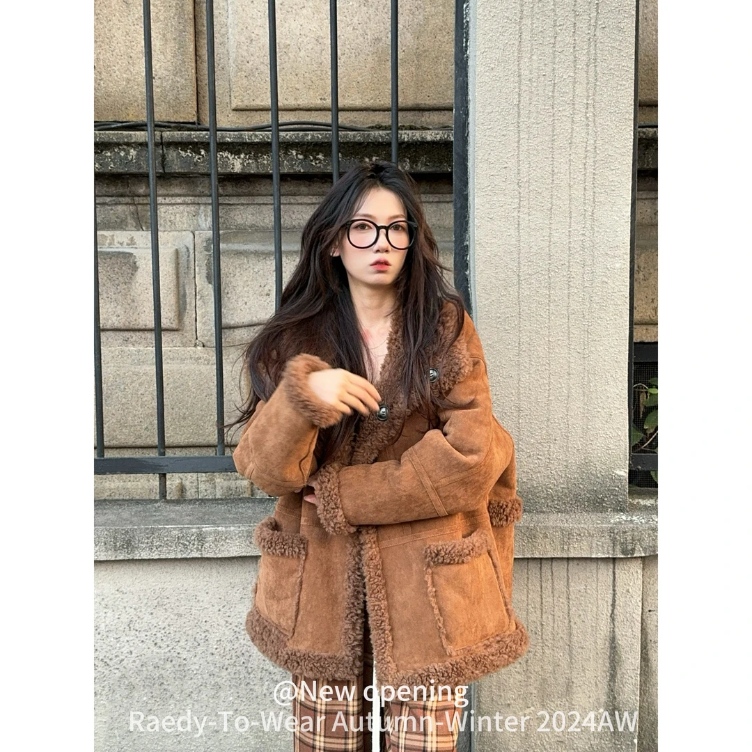 【尊嘟显贵】我宣布！这款是性价比之王！两面穿羊剪绒外套女&100羊毛