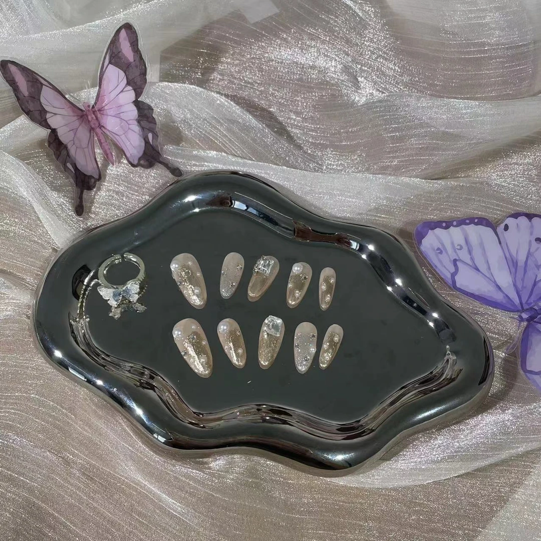 高品质纯手工穿戴甲68中椭