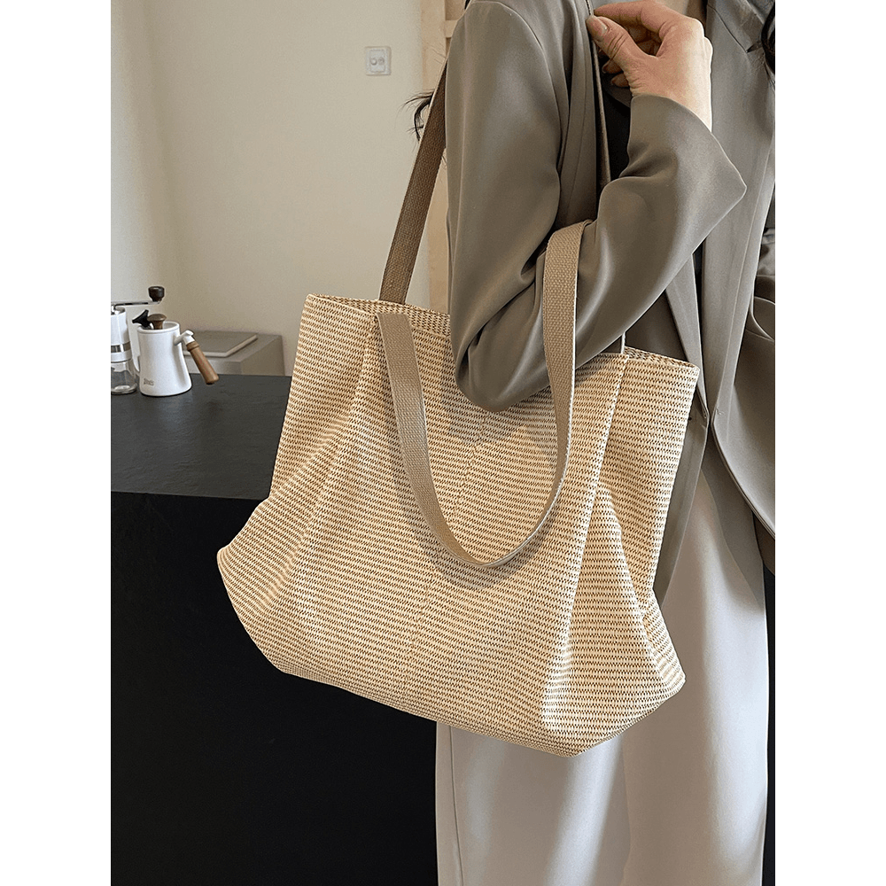 今年流行大容量包包女夏季2024新款单肩包休闲洋气百搭通勤托特包