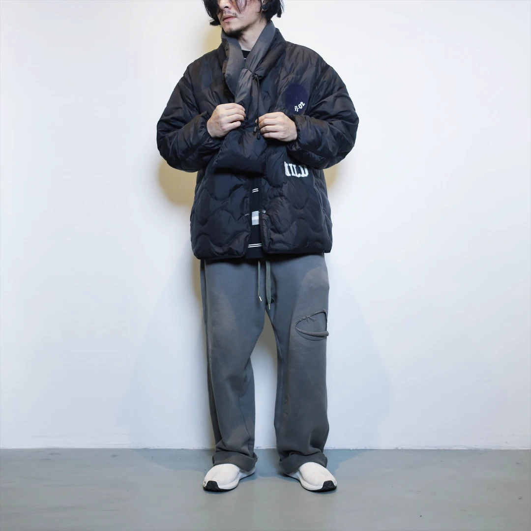 男士棉服外套时尚宽松休闲配围脖秋冬情侣无领复古常规成人日系