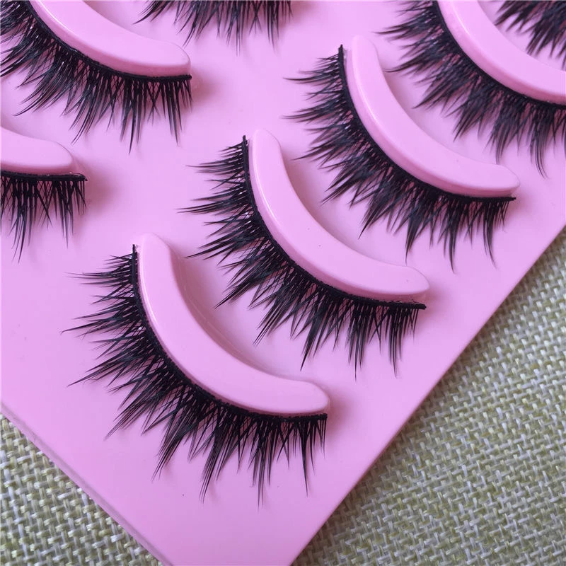 日系柔软COS假睫毛正太萌妹蕾姆小恶魔芭比漫展硬梗眼睫毛初学者