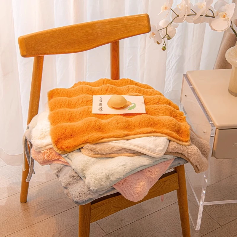 洱峰冬季加厚毛绒椅子垫防滑坐垫学生宿舍家用办公室屁垫久坐可爱