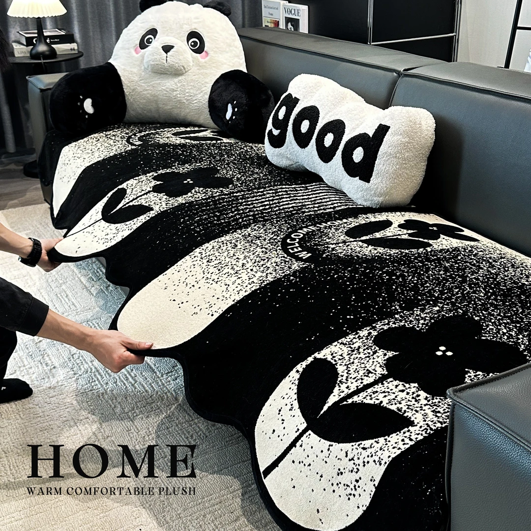 洱峰2025新款轻奢高级感雪尼尔沙发垫四季通用坐垫子防滑沙发套罩