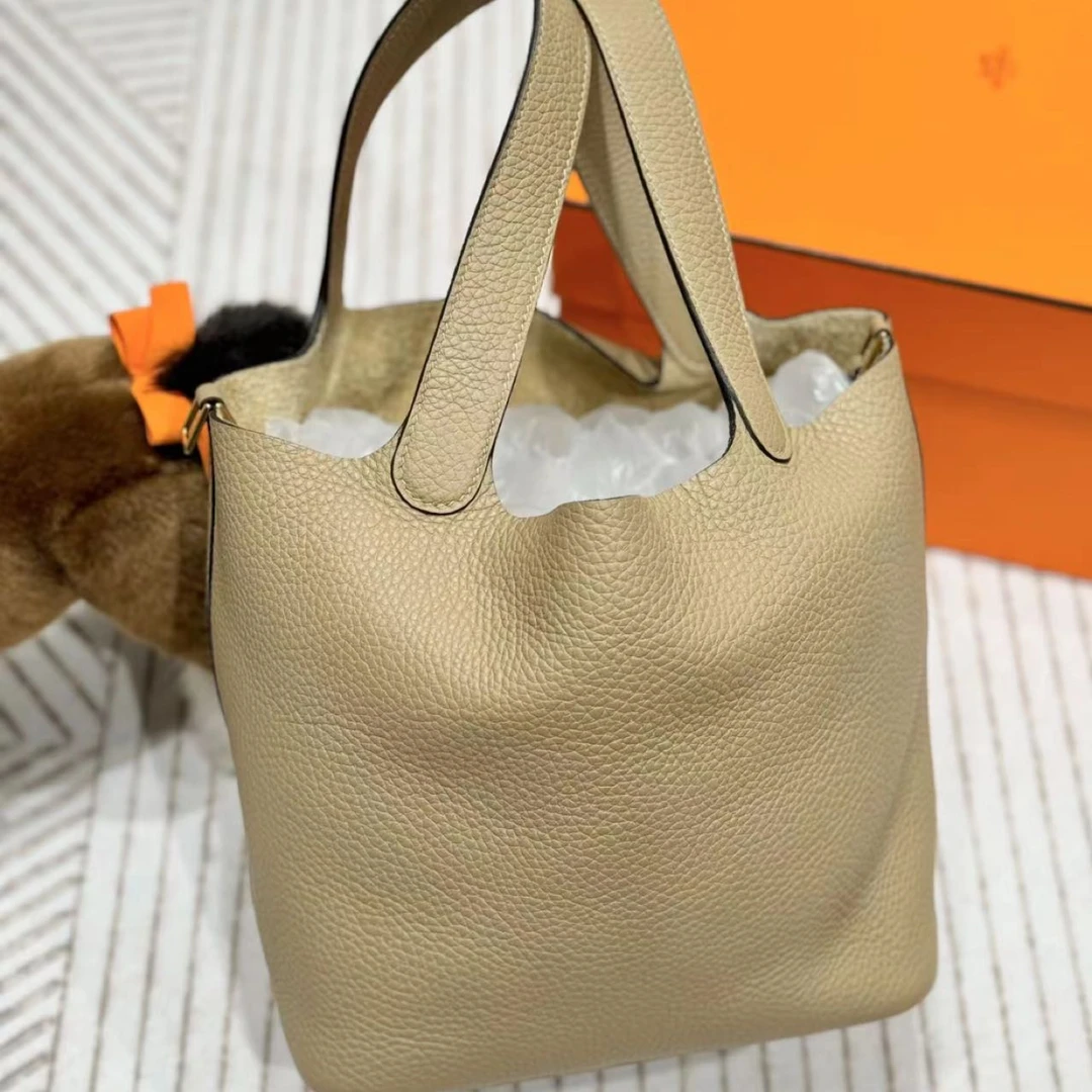 99新 Hermes/爱马仕 活动/爱马仕菜篮子22包风衣灰y刻