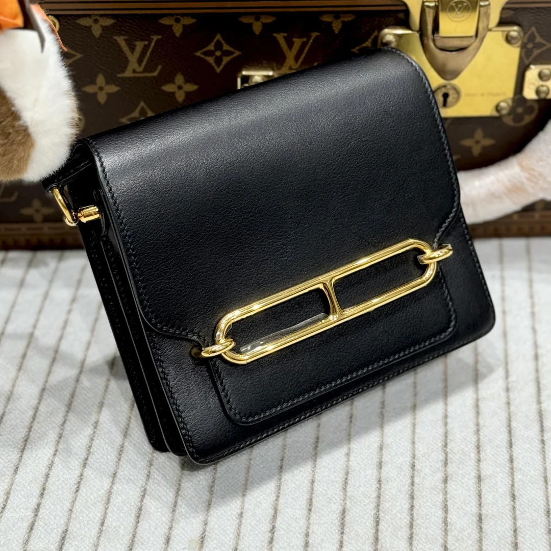 99新 Hermes/爱马仕 贝贝/A刻爱马仕黑金猪鼻子19包