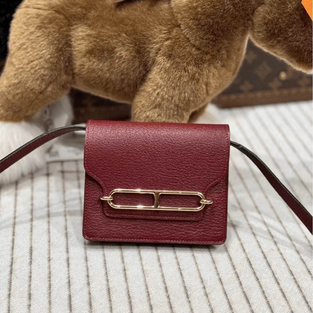 99新 Hermes/爱马仕 贝贝/爱马仕roulis slim爱马仕红/z全