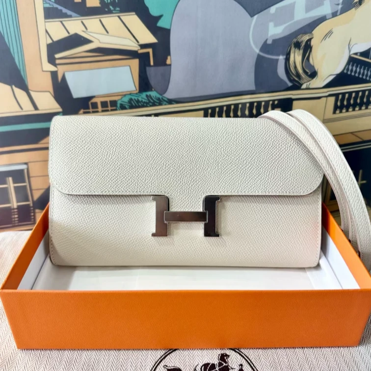 99新 Hermes/爱马仕 昊哥/爱马仕康康togo奶昔白/z刻