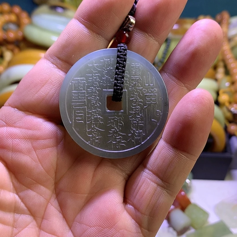 【闪购商品】蛇纹石玉颈坠未镶嵌