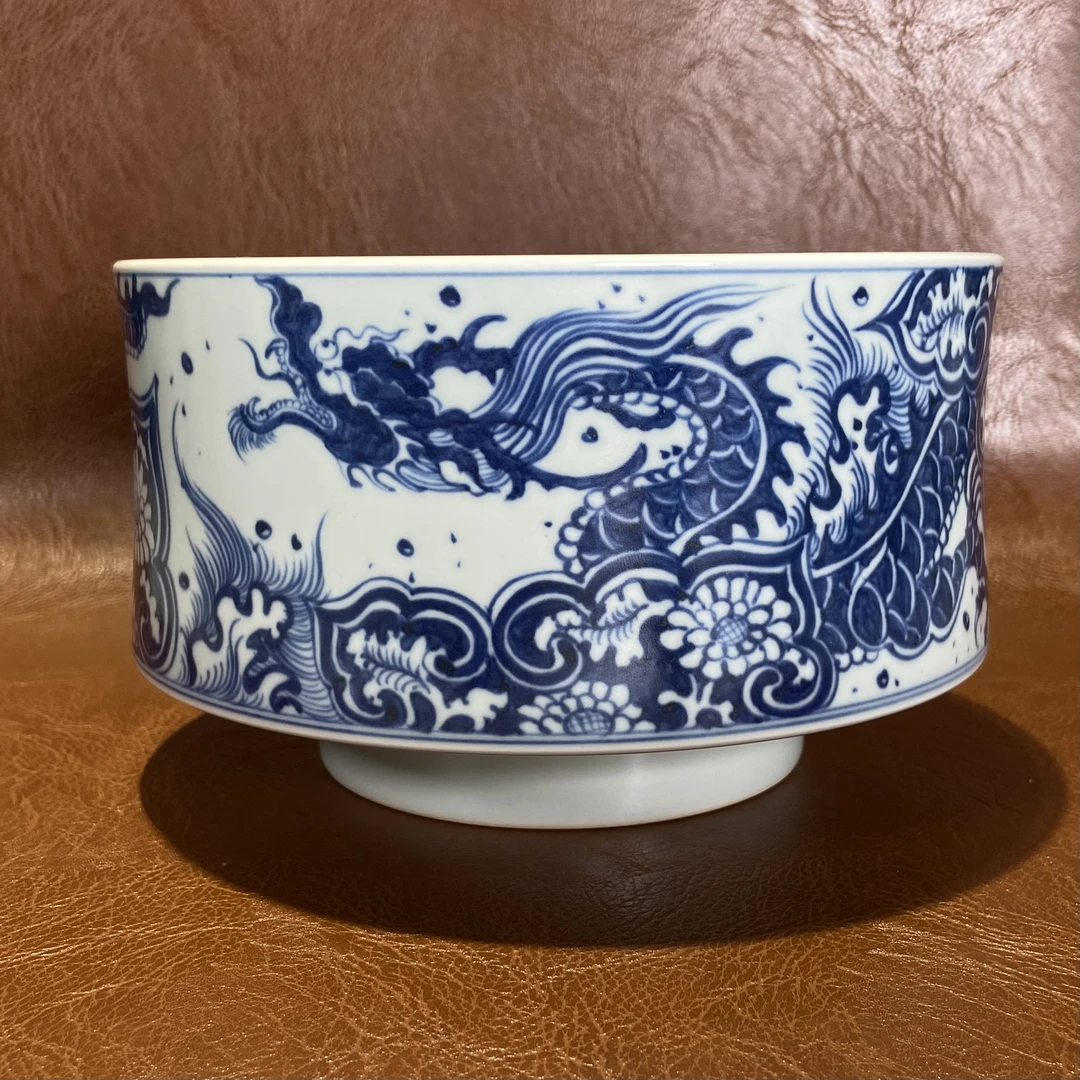 出雲雅望元青花大容量建水 水洗（画片自选）景德镇纯手工手绘水洗