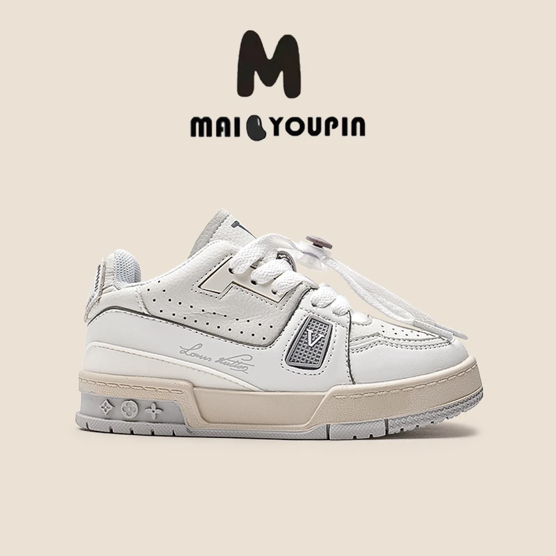 麦豆优品/麦豆优品【水泥白】软底男童女童（偏小拍大一码）