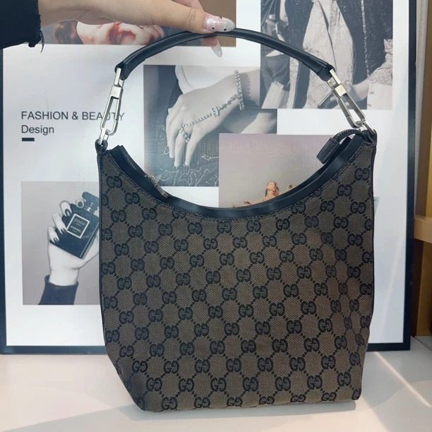 95新 GUCCI/古驰 兔兔奢/古驰单肩包/240729001