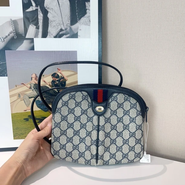 95新 GUCCI/古驰 兔兔奢 G专属/古驰苹果斜挎包/240619081