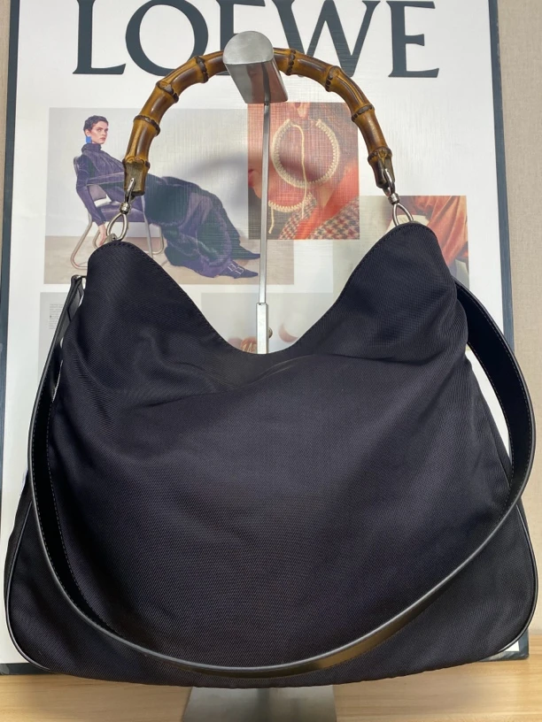 95新 GUCCI/古驰 兔兔奢/古驰竹节单肩包240207051