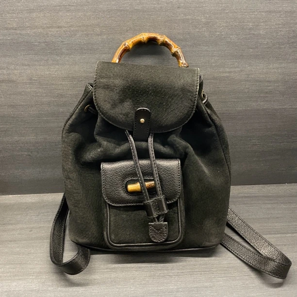 95新 GUCCI/古驰 小琪/古驰竹节双肩包/248288023