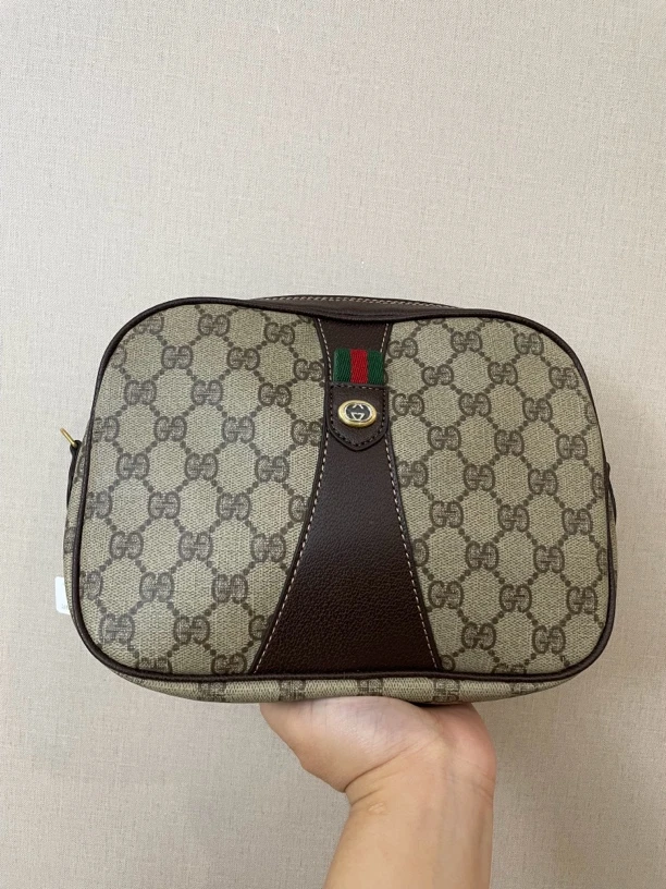95新 GUCCI/古驰 兔兔奢/古驰苹果斜挎包/240427028