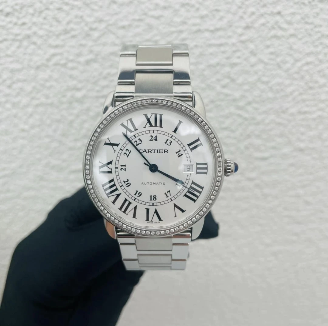 99新 Cartier/卡地亚 伦敦系列W6701011 机械后钻42表径 男款手表