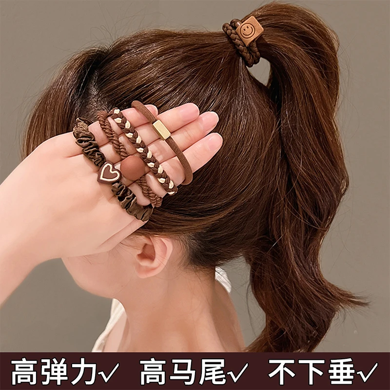 头绳高端橡皮筋女扎头发简约气质高弹力发绳JST