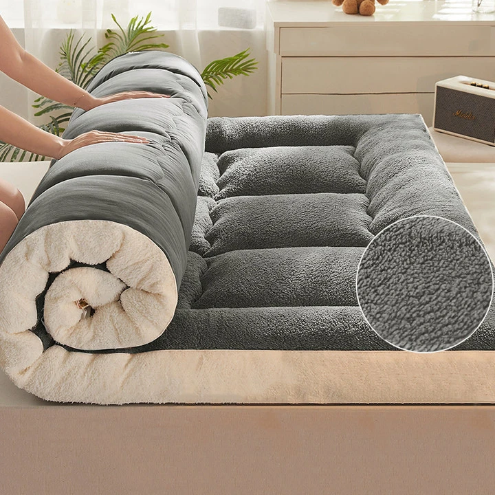 大豆纤维牛奶绒床垫软垫加绒加厚垫褥学生宿舍单人垫被床褥子XYJ