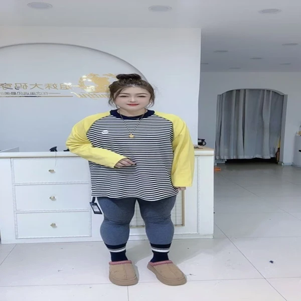 1496欧货拼条大体恤