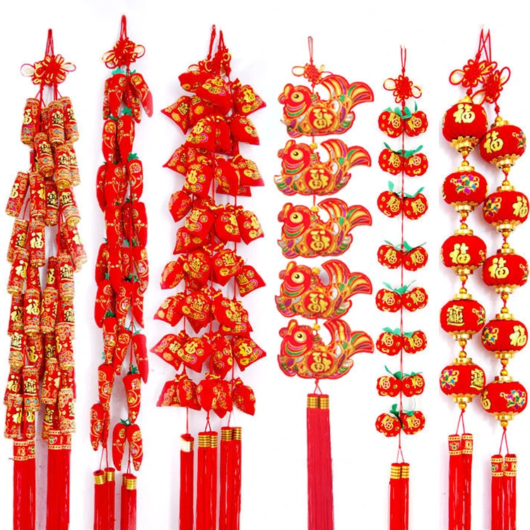 (买1送1)灯笼串 辣椒挂件新房乔迁之喜客厅喜庆新年装饰送挂钩