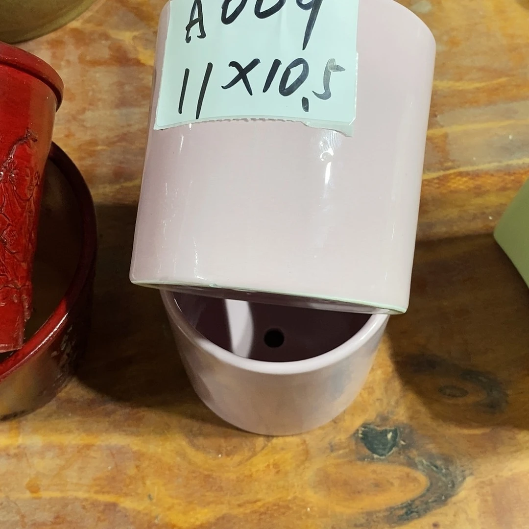【闪购商品】陶瓷20CM以下微瑕花盆AAA009-2粉色