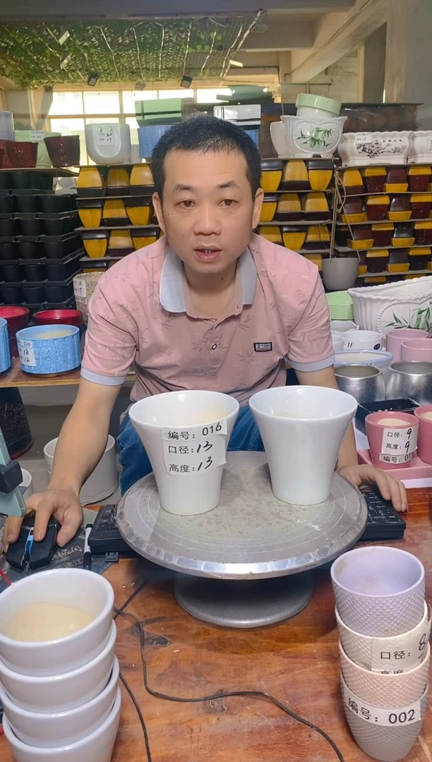 【闪购商品】陶瓷20CM以下微瑕花盆AAAA0016-2