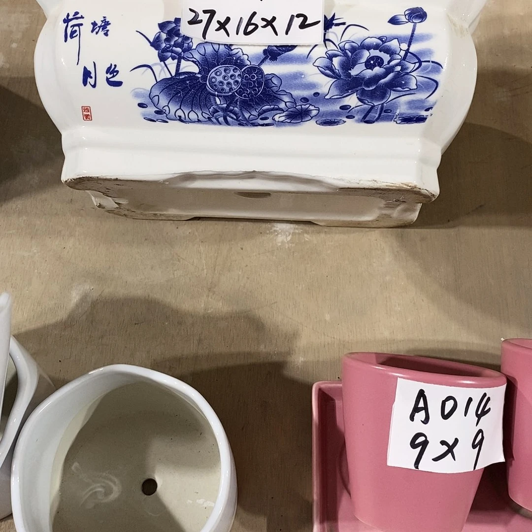【闪购商品】陶瓷20CM以下微瑕花盆AAA049-1大号