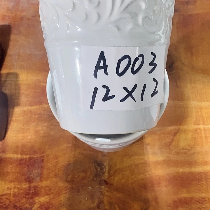 【闪购商品】陶瓷20CM以下微瑕花盆AAA003-2白色