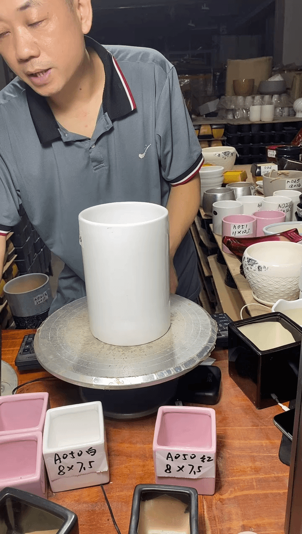 【闪购商品】陶瓷20CM以下微瑕花盆AAAA056-1裂底