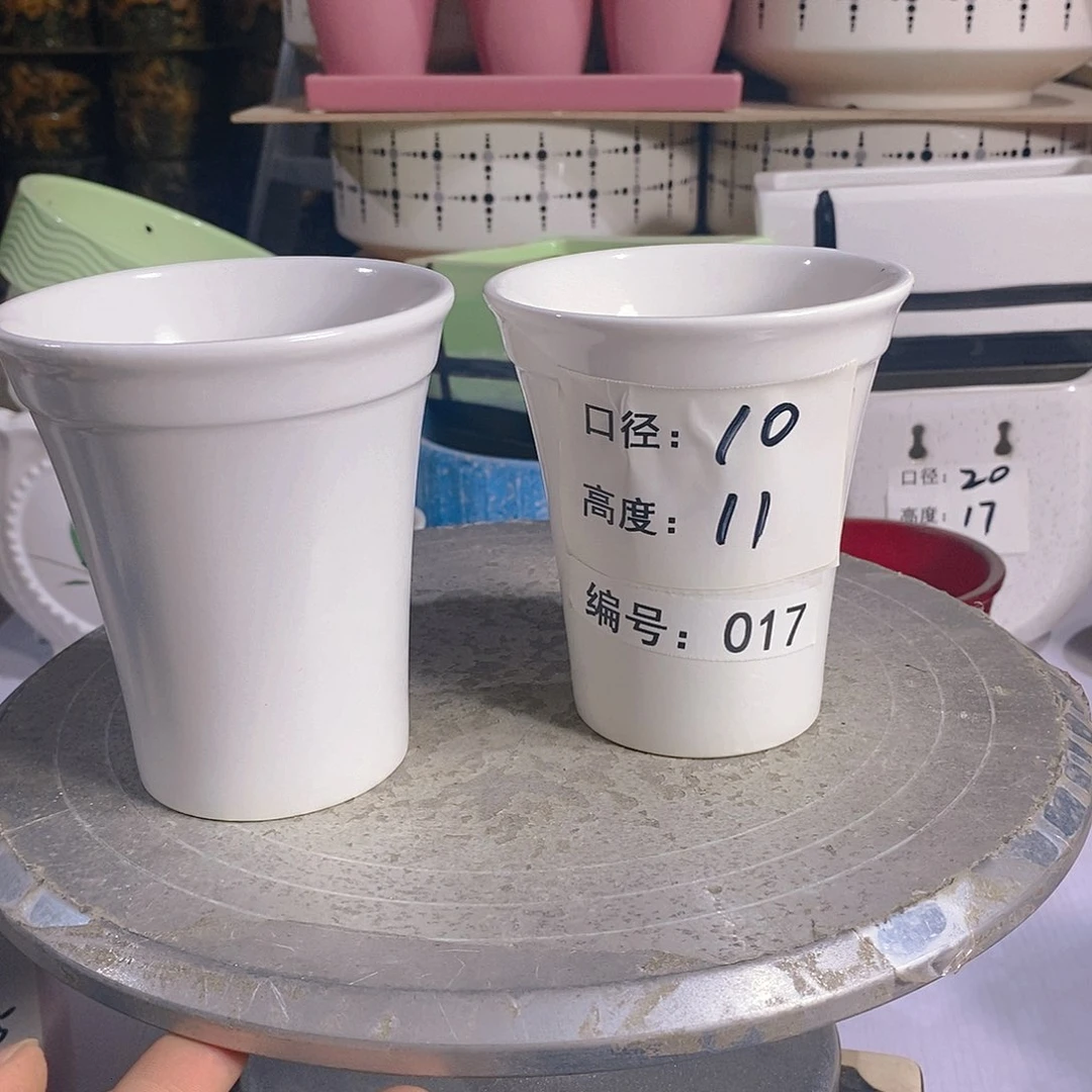 【闪购商品】陶瓷20CM以下微瑕花盆AAA017-2