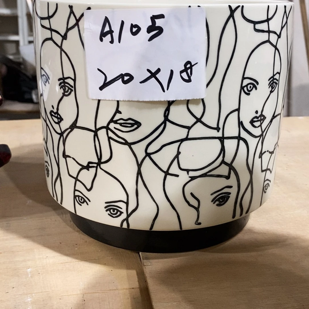 【闪购商品】陶瓷20CM以下微瑕花盆AAA105-1
