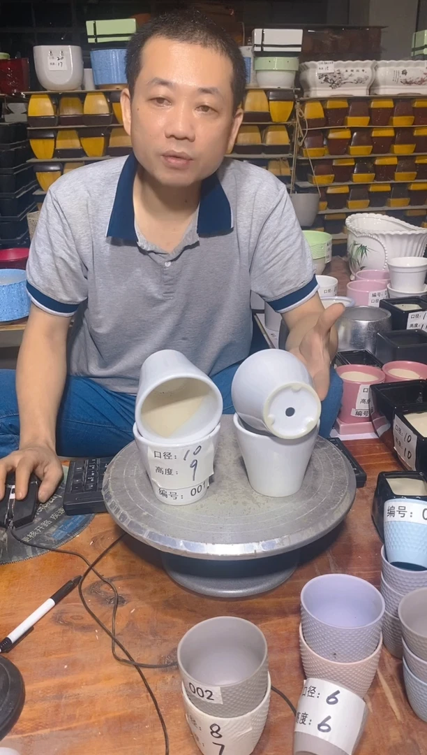 【闪购商品】陶瓷20CM以下微瑕花盆AAAA001-4