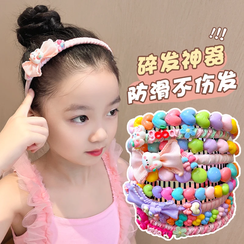 【儿童】发箍小女孩碎发整理神器宝宝卡通头箍不伤发发捆头饰压发箍