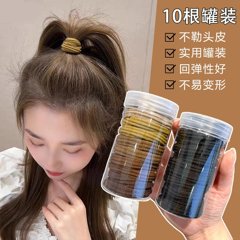 非金属皮筋布艺发饰加宽加粗丸子头高弹力发圈发绳头绳流行洋气