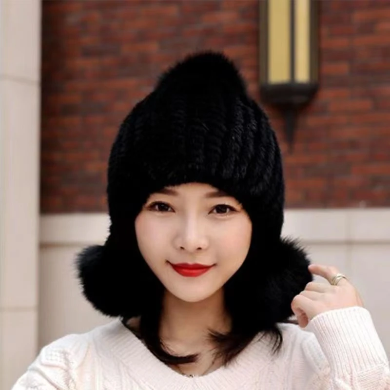 进口水貂三球帽年前福利款