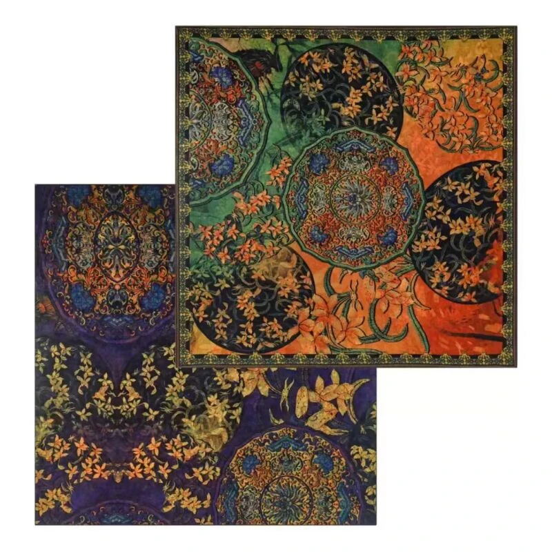 X3-356 锦绣年华 大方巾披肩  140x140左右