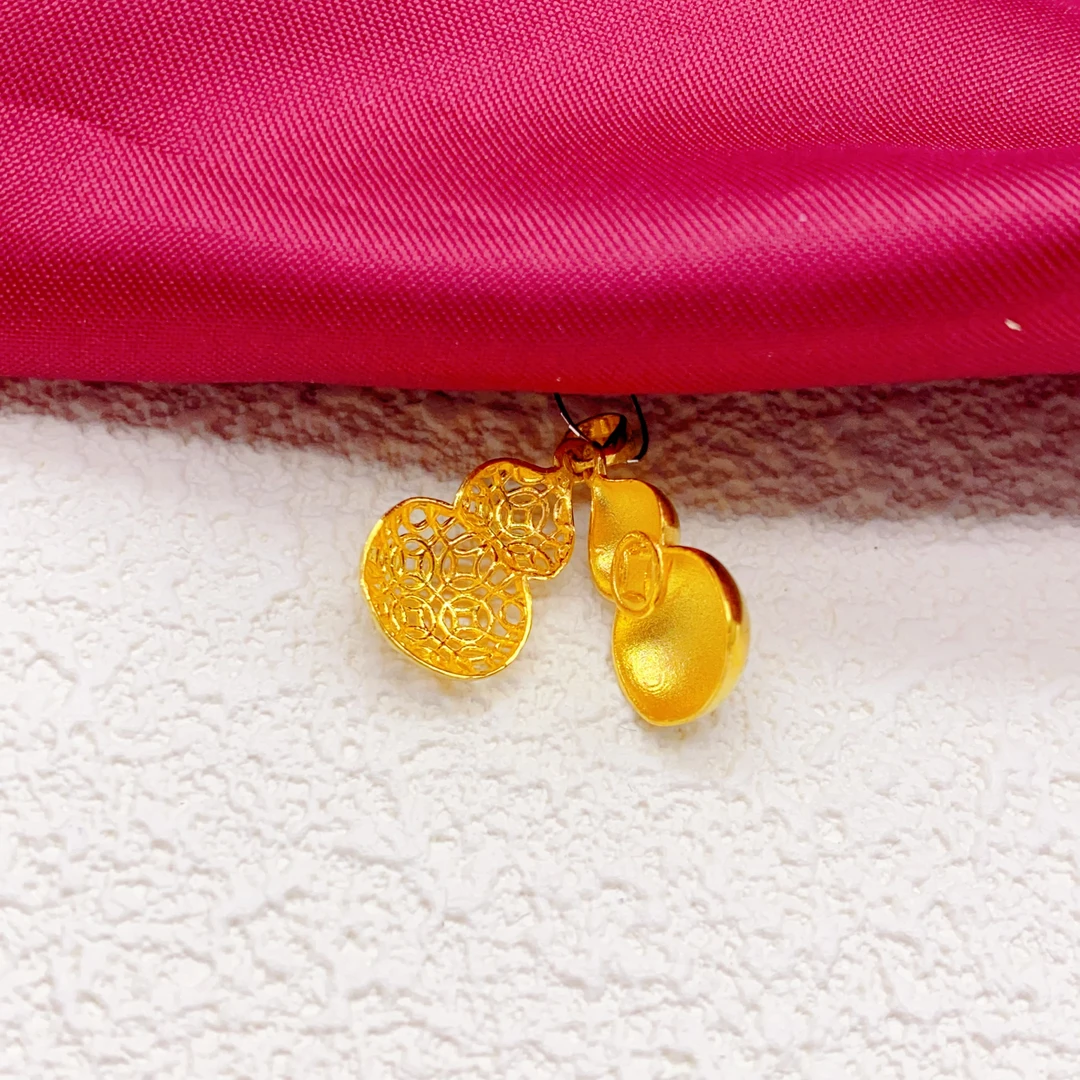 【木韵阁】足金999 5G黄金葫芦吊坠时尚百搭精美大气 2.48