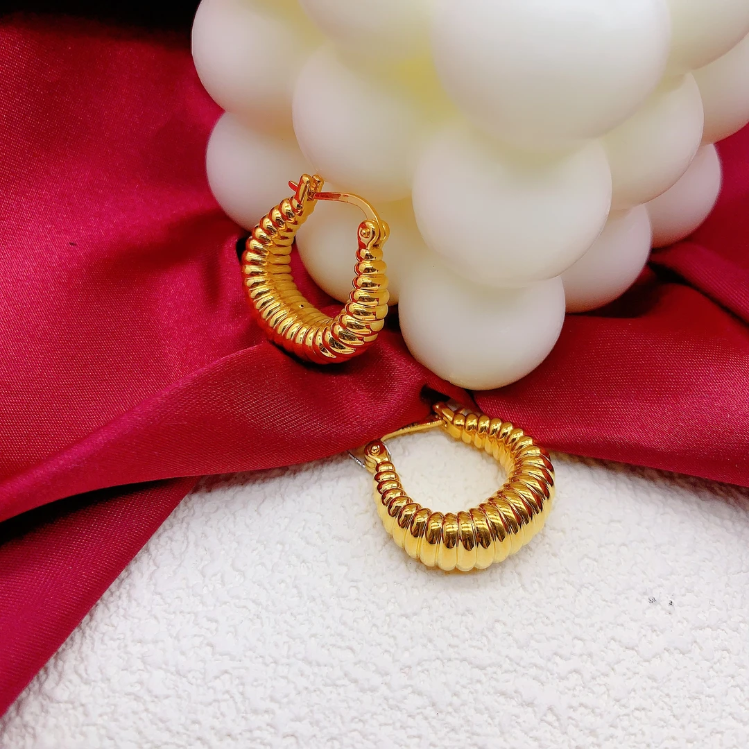 【木韵阁】足金999 5D黄金弹簧耳扣时尚黄金时尚 4.76