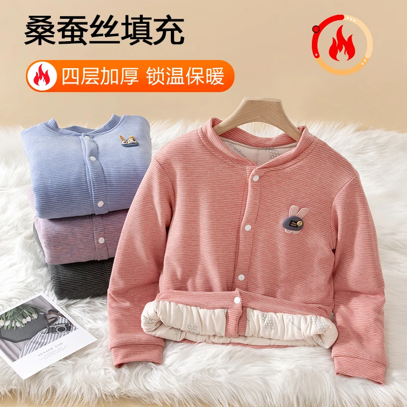 儿童校服神器保暖棉衣冬季男童棉服内胆加厚宝宝内搭外套女童棉袄