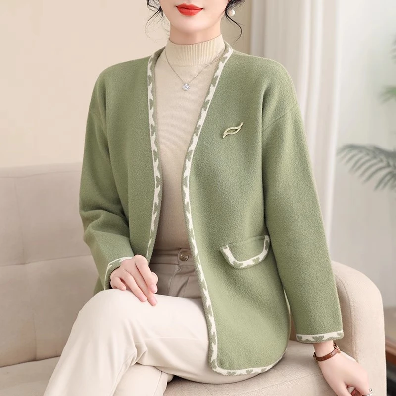 QianLian/浅恋秋季新款妈妈装外套轻奢时尚中老年开衫