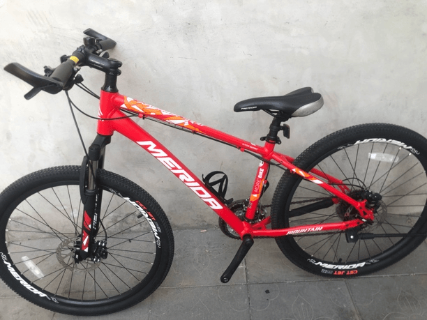 9新美利达勇士500D山地车 15寸车架 24速油刹 适合1.48到1.65身高