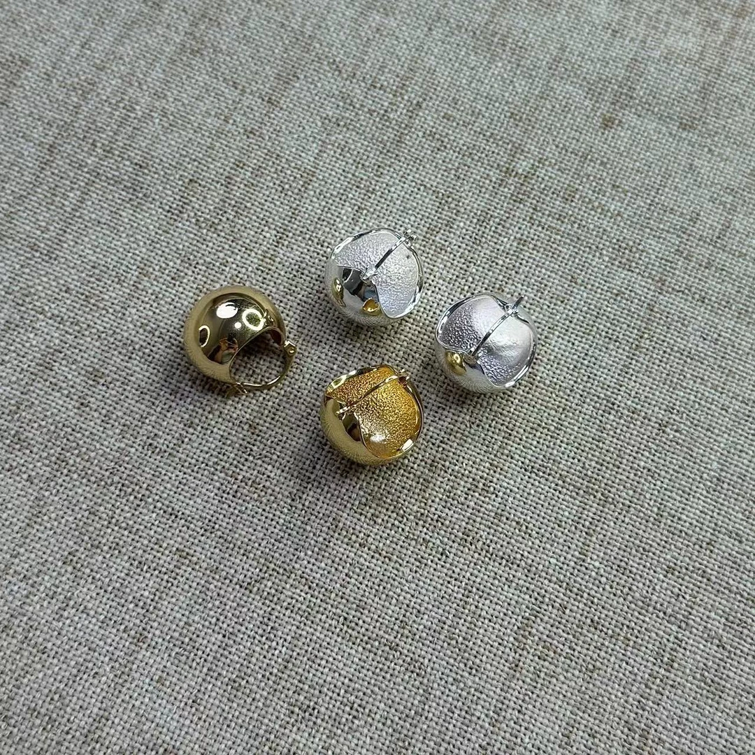 铜合金耳饰 【维维】袋袋有福 极简耳环WW 8827