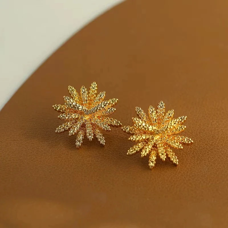 铜合金耳饰 【维维】麦子熟了 复古耳环WW 8892