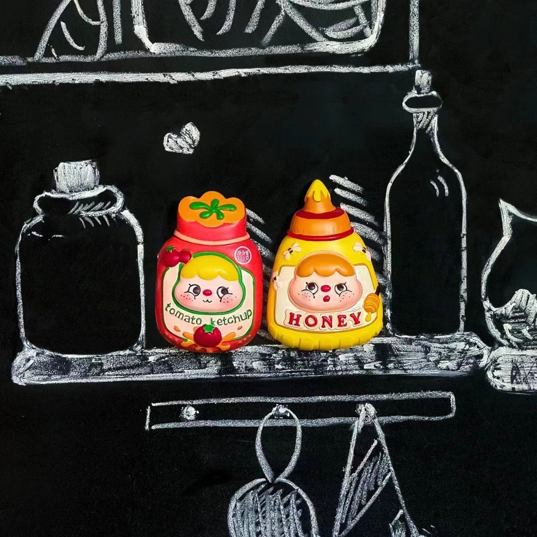 新款热卖蜂蜜罐子番茄罐子立体可爱树脂创意罐子磁贴磁铁冰箱贴